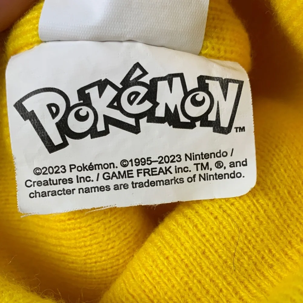 Pokémon Pikachu Beanie with Ears Size 14+ Age Nostalgia